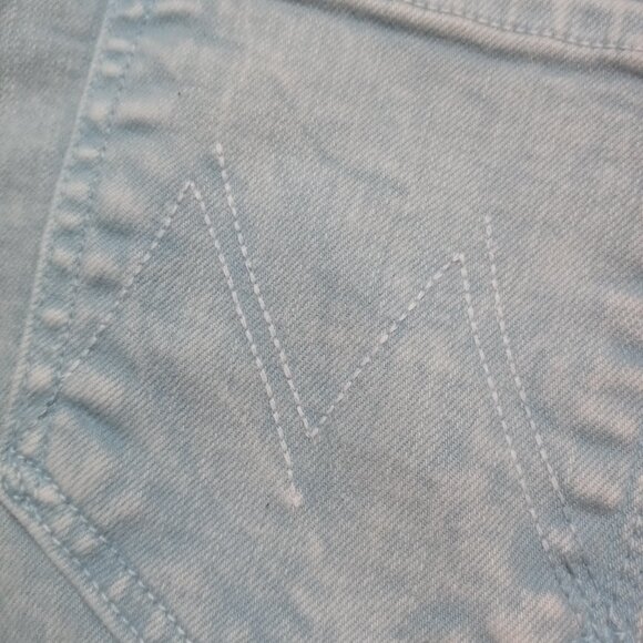 MOTHER the insider crop step fray jeans in Aquatic (sz26) - Picture 13 of 15
